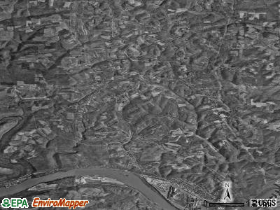 Ohioville satellite photo by USGS