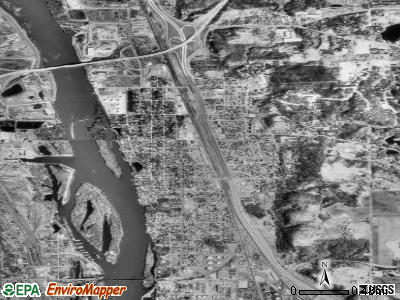 Newport satellite photo by USGS