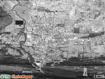 Paris satellite photo by USGS