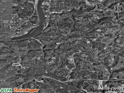 Penn Hills satellite photo by USGS