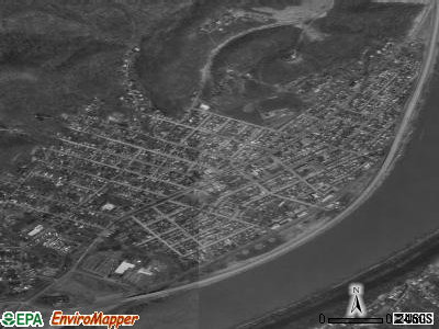 Shadyside satellite photo by USGS