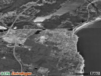 Narragansett Pier satellite photo by USGS