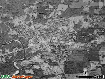 Franklinton satellite photo by USGS