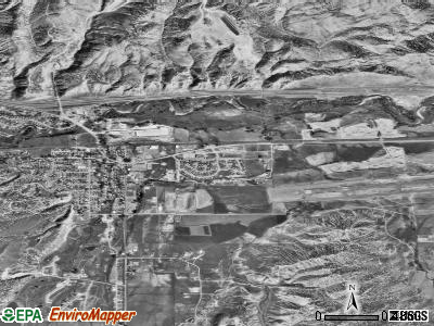 Gypsum satellite photo by USGS