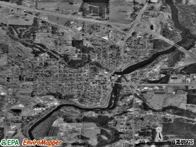 Black River Falls satellite photo by USGS