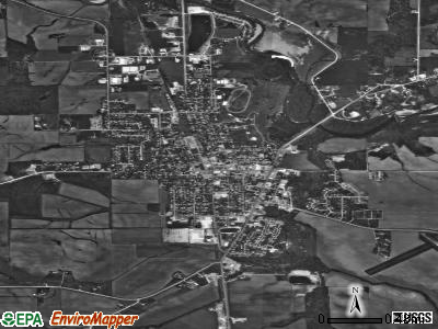 Monticello satellite photo by USGS