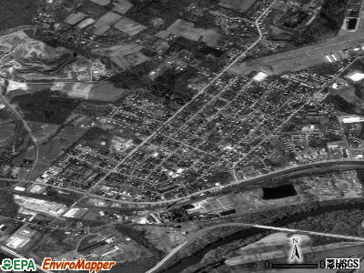 Stowe satellite photo by USGS