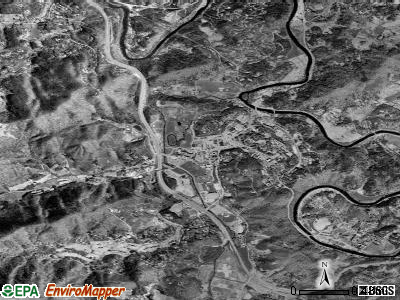 Cullowhee satellite photo by USGS