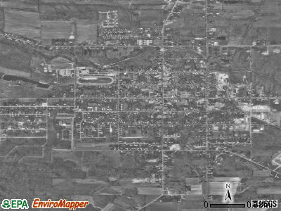 Jefferson satellite photo by USGS