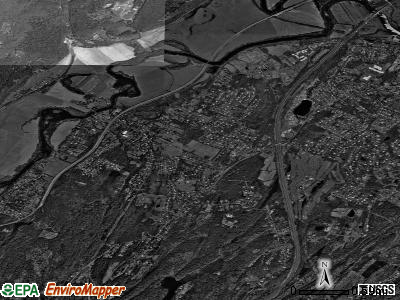 Hurley satellite photo by USGS