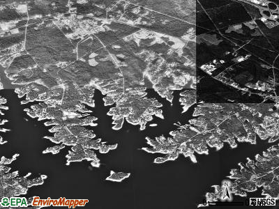 Lake Murray of Richland satellite photo by USGS