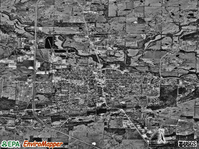 Waldron satellite photo by USGS