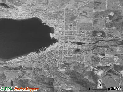Boyne City satellite photo by USGS