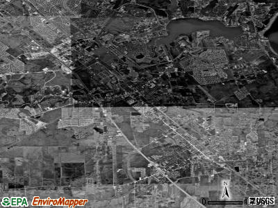 League City satellite photo by USGS