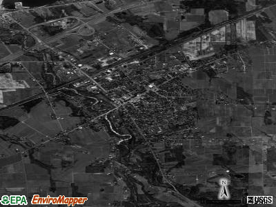 Westfield satellite photo by USGS