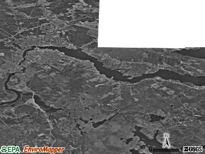 Calais satellite photo by USGS