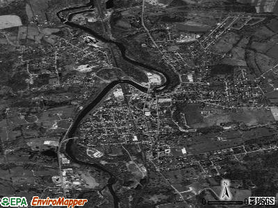 Hoosick Falls satellite photo by USGS