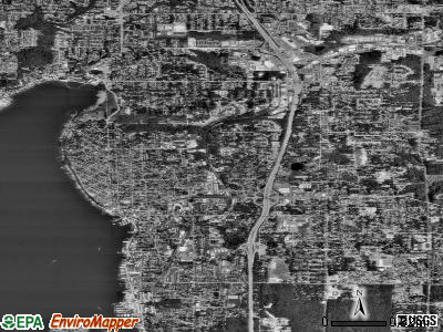 Kirkland satellite photo by USGS