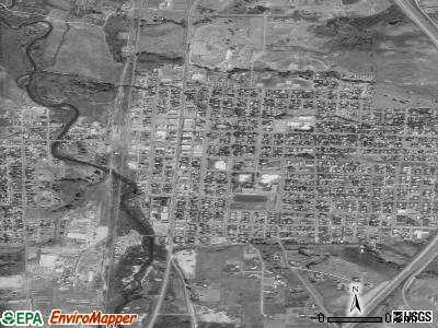 Deer Lodge satellite photo by USGS