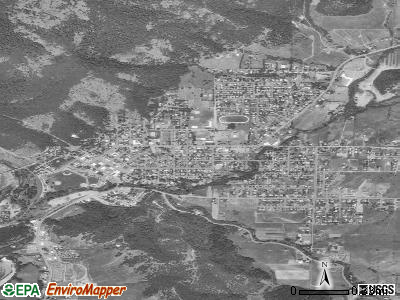 Myrtle Creek satellite photo by USGS