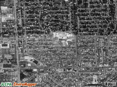 Broward Estates satellite photo by USGS