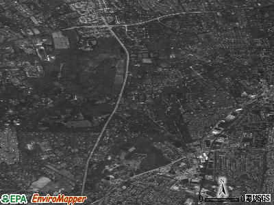 Muttontown satellite photo by USGS