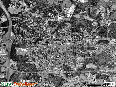 Dallas satellite photo by USGS