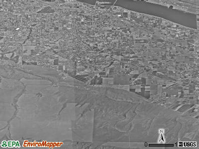 Highland satellite photo by USGS