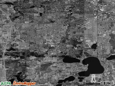 Portage satellite photo by USGS