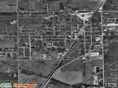 Peotone satellite photo by USGS
