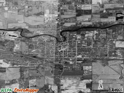 Corunna satellite photo by USGS
