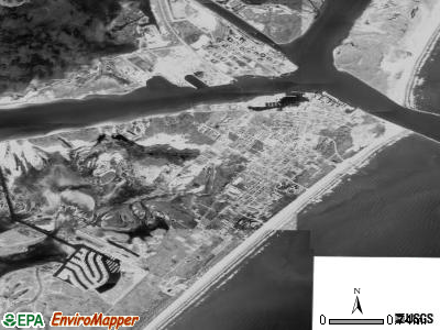 Port Aransas satellite photo by USGS