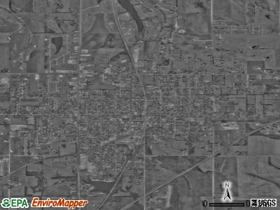 Garnett satellite photo by USGS