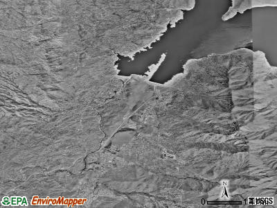 Lake Isabella satellite photo by USGS