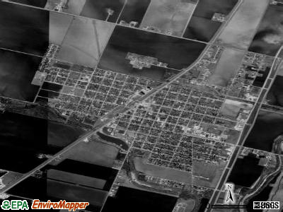 Bishop satellite photo by USGS