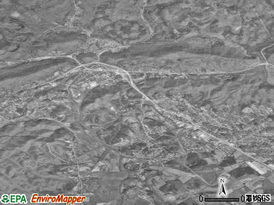 Oliver Springs satellite photo by USGS