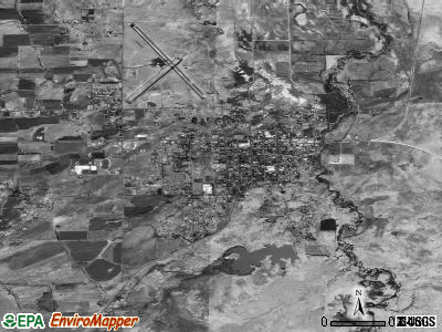 St. Johns satellite photo by USGS