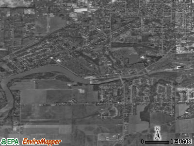 Ballville satellite photo by USGS
