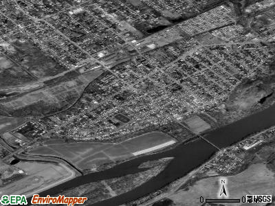 Wyoming satellite photo by USGS
