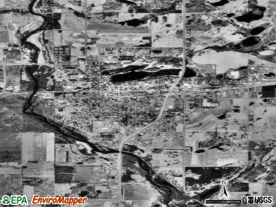 Mora satellite photo by USGS