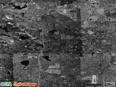 Bloomfield Township satellite photo by USGS