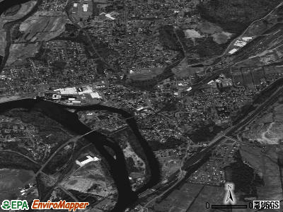 Fort Edward satellite photo by USGS