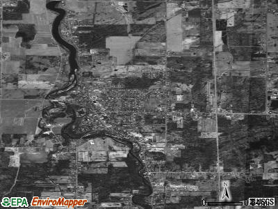 Newfane satellite photo by USGS