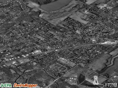 New Britain satellite photo by USGS