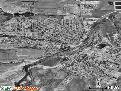 Salmon satellite photo by USGS