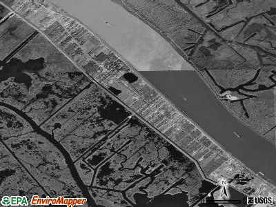 Port Sulphur satellite photo by USGS