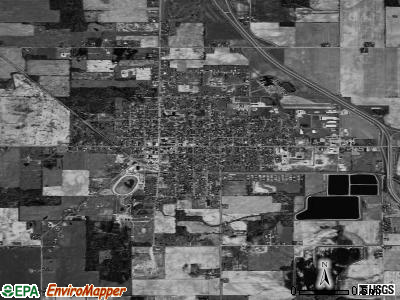 Ithaca satellite photo by USGS