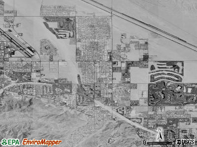 Cathedral City satellite photo by USGS