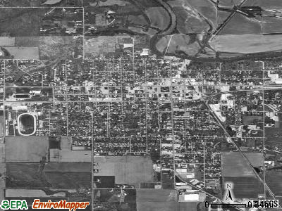 Newton satellite photo by USGS