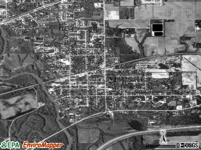 Riverton satellite photo by USGS